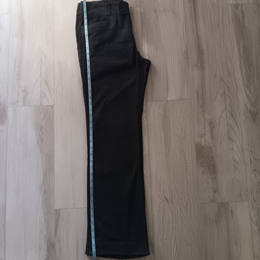Banana Republic Martin Fit Cotton Novelty Denim Mid-Rise Dark Grey Pant Size 10R - Picture 6 of 15